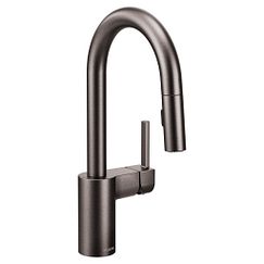 MOEN 5965BLS Align One-Handle Pulldown Bar Faucet In Black Stainless
