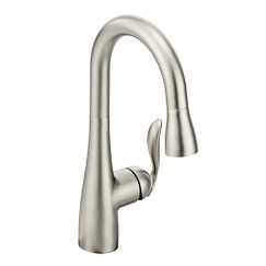 MOEN 5995SRS Arbor One-Handle Pulldown Bar Faucet In Spot Resist Stainless