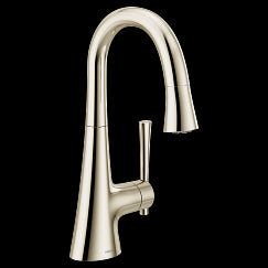MOEN 6126NL Kurv One-Handle Bar Faucet In Polished Nickel