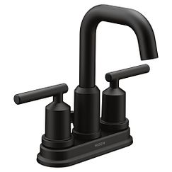 MOEN 6150BL Gibson Two-Handle Bathroom Faucet - Matte Black
