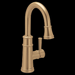 MOEN 6260BZG Belfield Bronzed gold (bzg) one-handle pulldown bar faucet