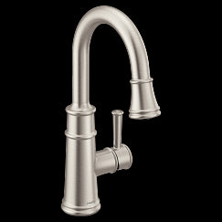 MOEN 6260SRS Belfield One-Handle Pulldown Bar Faucet In Spot Resist Stainless