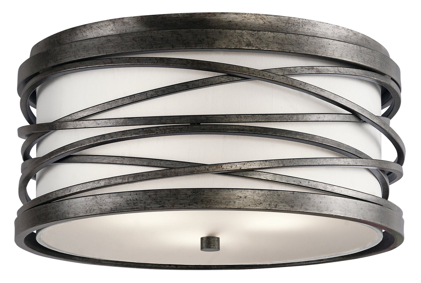 KICHLER 42479Wmz Krasi Three Light Flush Mount Warm Bronze