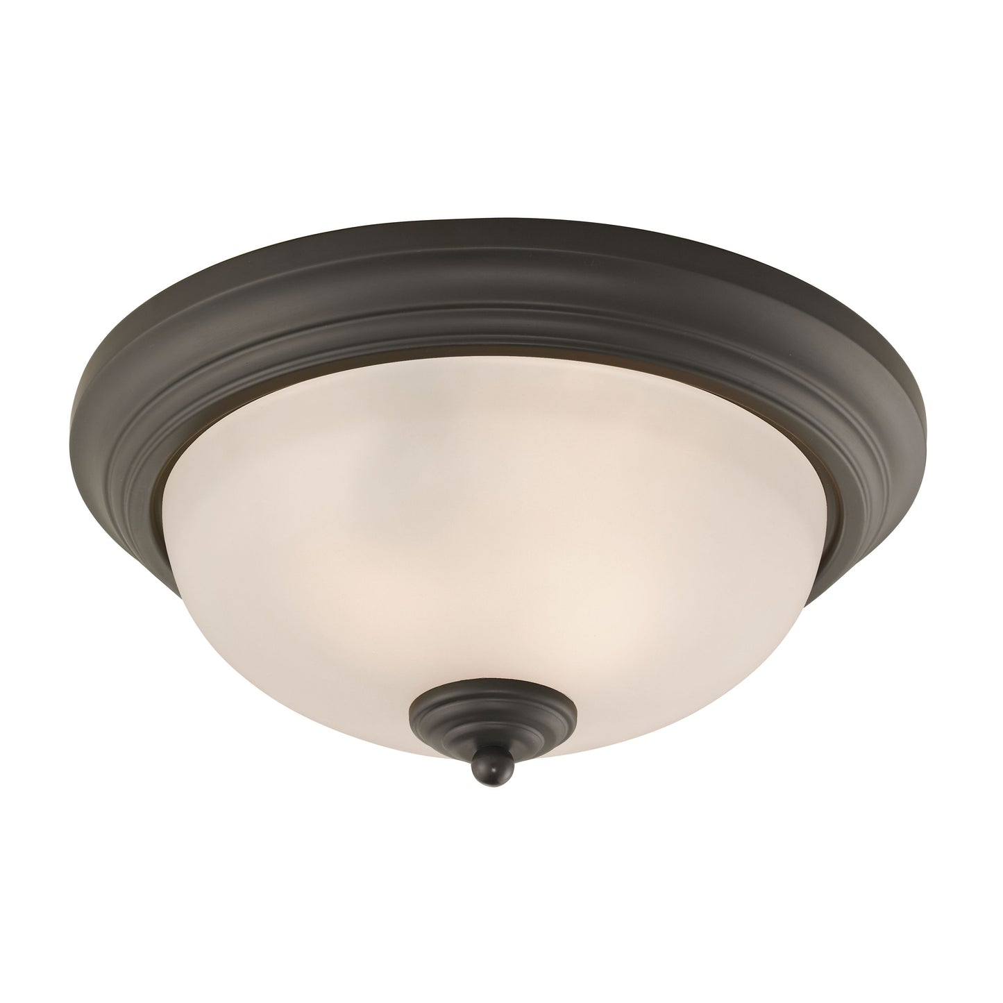 THOMAS 7053FM/10 Huntington 13'' Wide 2-Light Flush Mount - Oil Rubbed Bronze