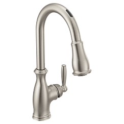MOEN 7185EVSRS Brantford One-Handle Pulldown Kitchen Faucet In Spot Resist Stainless
