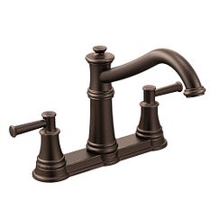 MOEN 7250ORB Belfield Two-Handle Kitchen Faucet In Oil Rubbed Bronze
