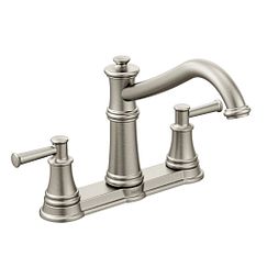 MOEN 7250SRS Belfield Two-Handle Kitchen Faucet In Spot Resist Stainless