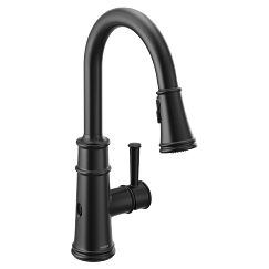 MOEN 7260EWBL Belfield One-Handle Pulldown Kitchen Faucet - Matte Black