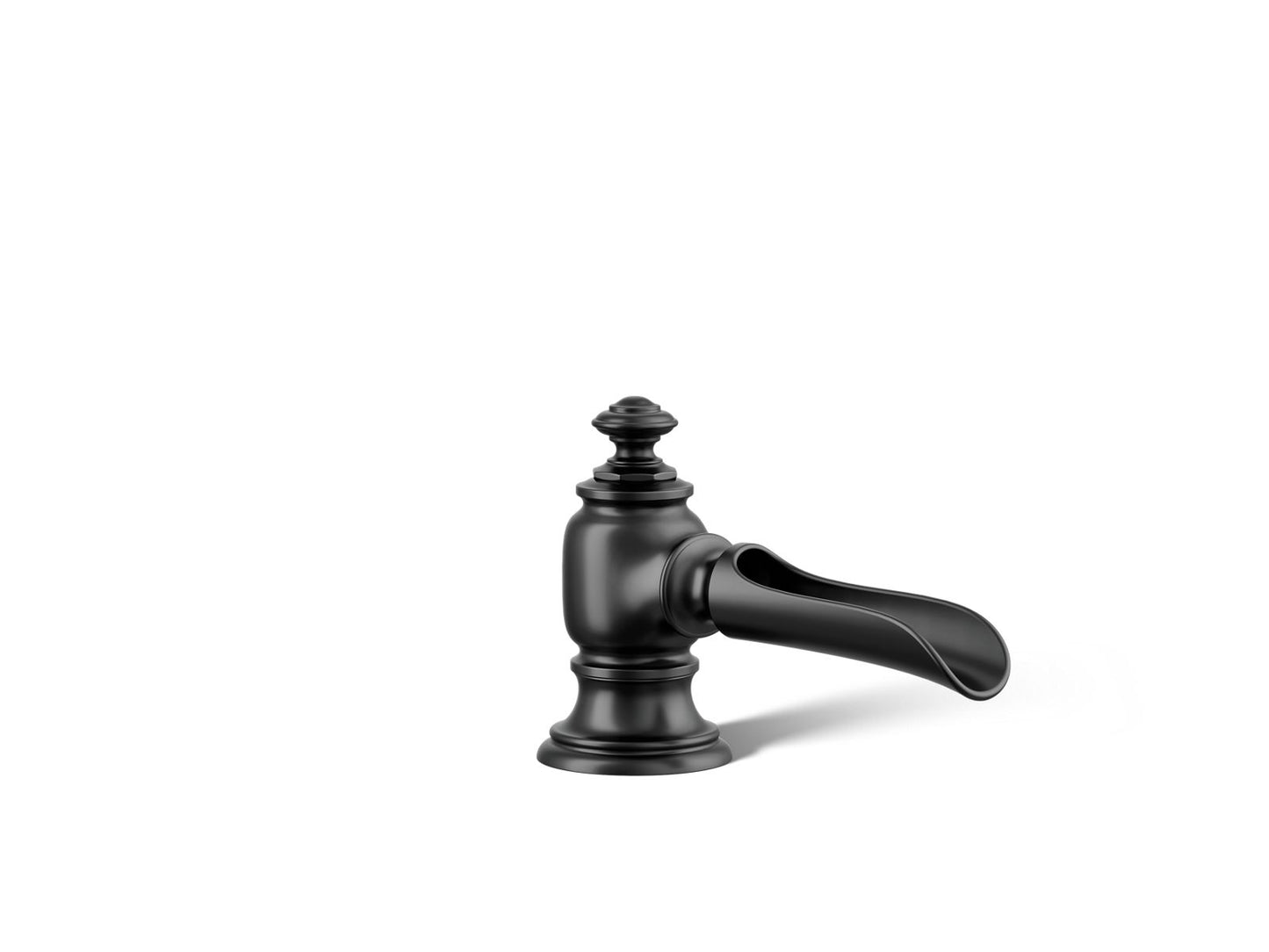 KOHLER Artifacts with Flume design Bathroom sink faucet spout with Flume design, 1.2 gpm - Matte Black, K-72761-BL