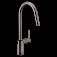 MOEN 7565EWBLS Align One-Handle Pulldown Kitchen Faucet In Black Stainless