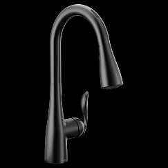 MOEN 7594EVBL Arbor One-Handle Pulldown Kitchen Faucet In Matte Black
