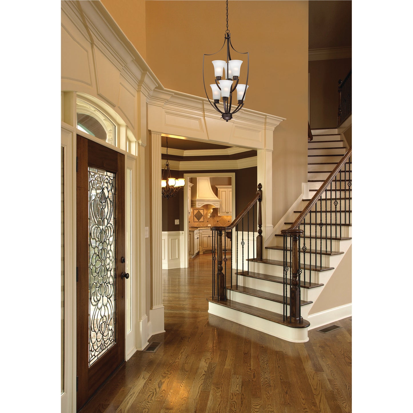 THOMAS 7726FY/10 Foyer 21'' Wide 6-Light Chandelier - Oil Rubbed Bronze