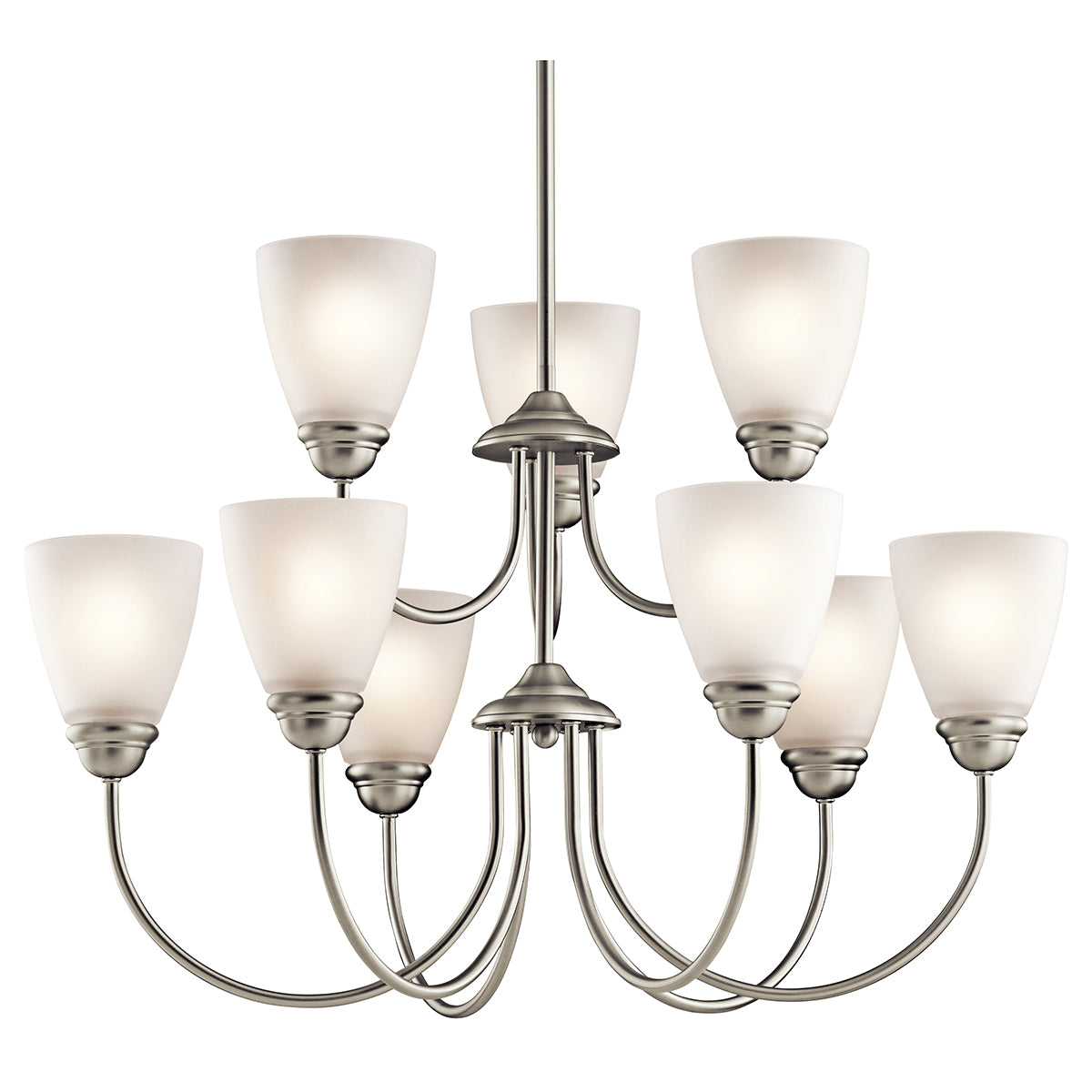 KICHLER 43639Nil18 Jolie Led Chandelier Brushed Nickel