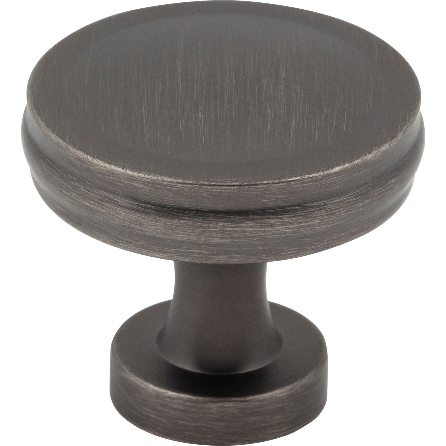 JEFFREY ALEXANDER 132BNBDL Jules 1-3/8" Diameter Round Knob - Brushed Pewter