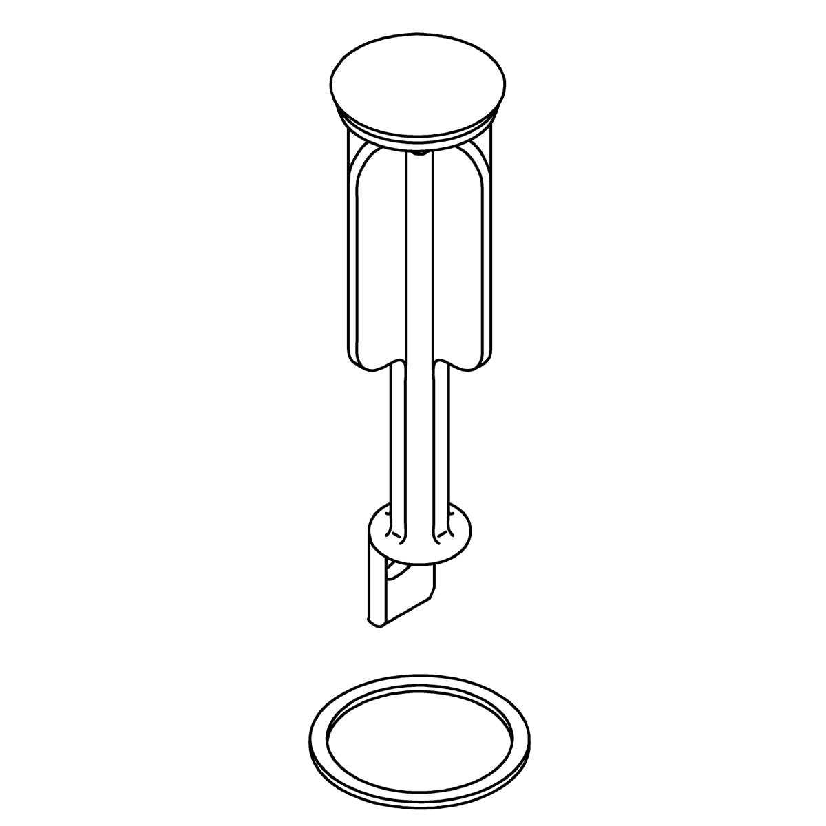 KOHLER Stopper - Matte Black, K-880008-BL