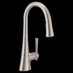 MOEN 9126SRS Kurv One-Handle Pulldown Kitchen Faucet In Spot Resist Stainless