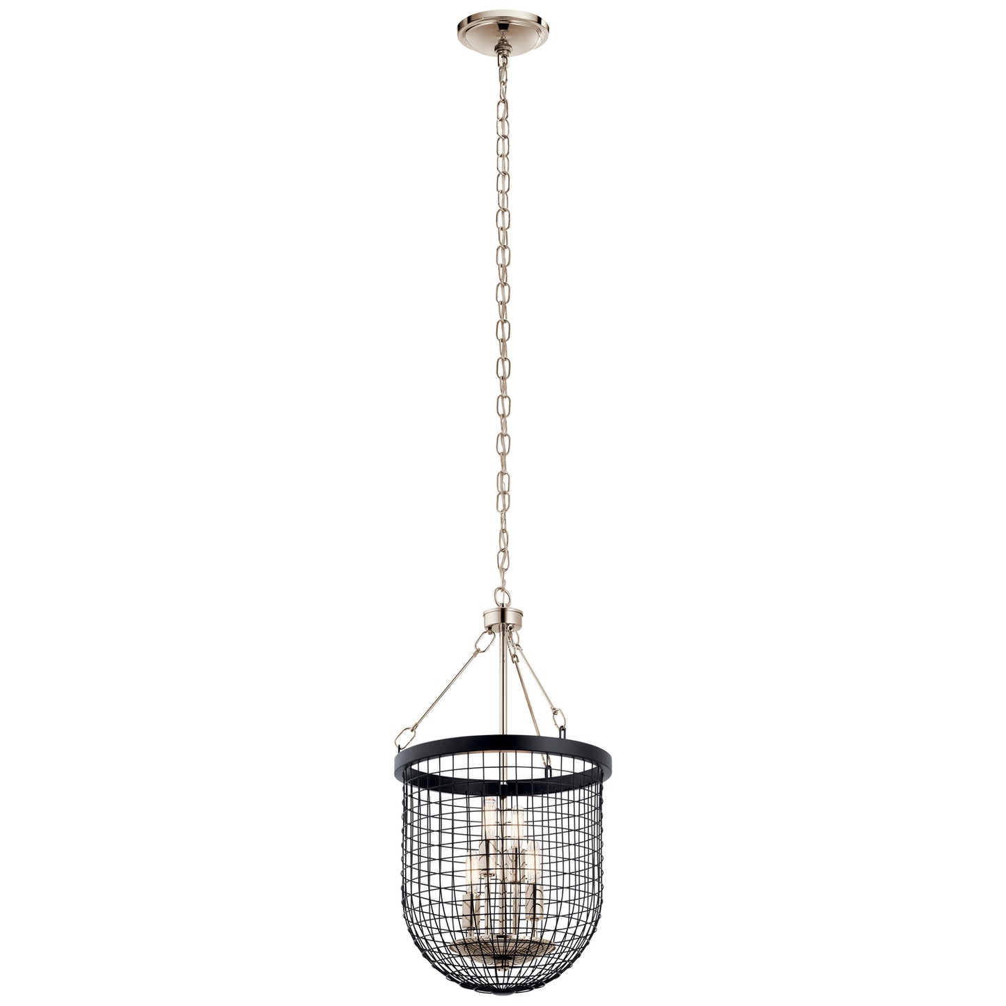 KICHLER 42375Bk Byatt Four Light Pendant Black