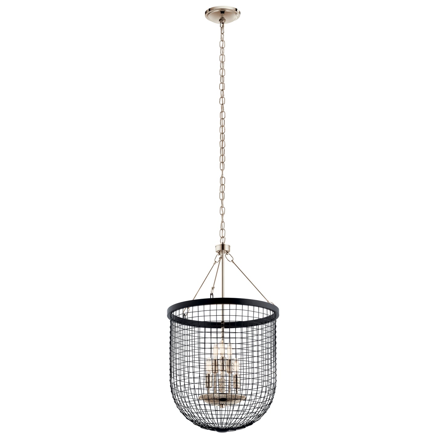KICHLER 42376Bk Byatt Six Light Pendant Black