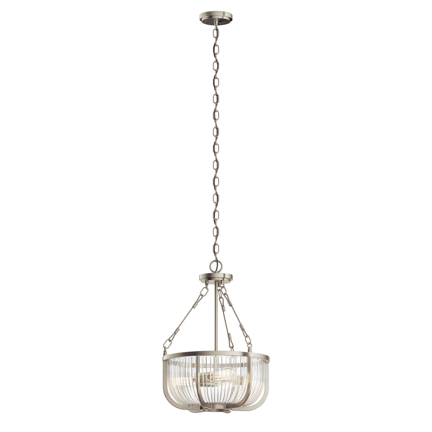 KICHLER 42389Ni Roux Three Light Pendant Brushed Nickel