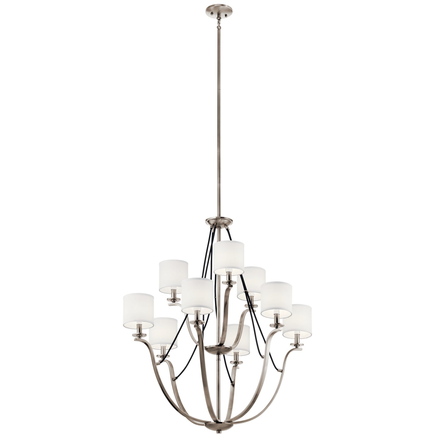 KICHLER 43534Clp Thisbe Nine Light Chandelier Classic Pewter