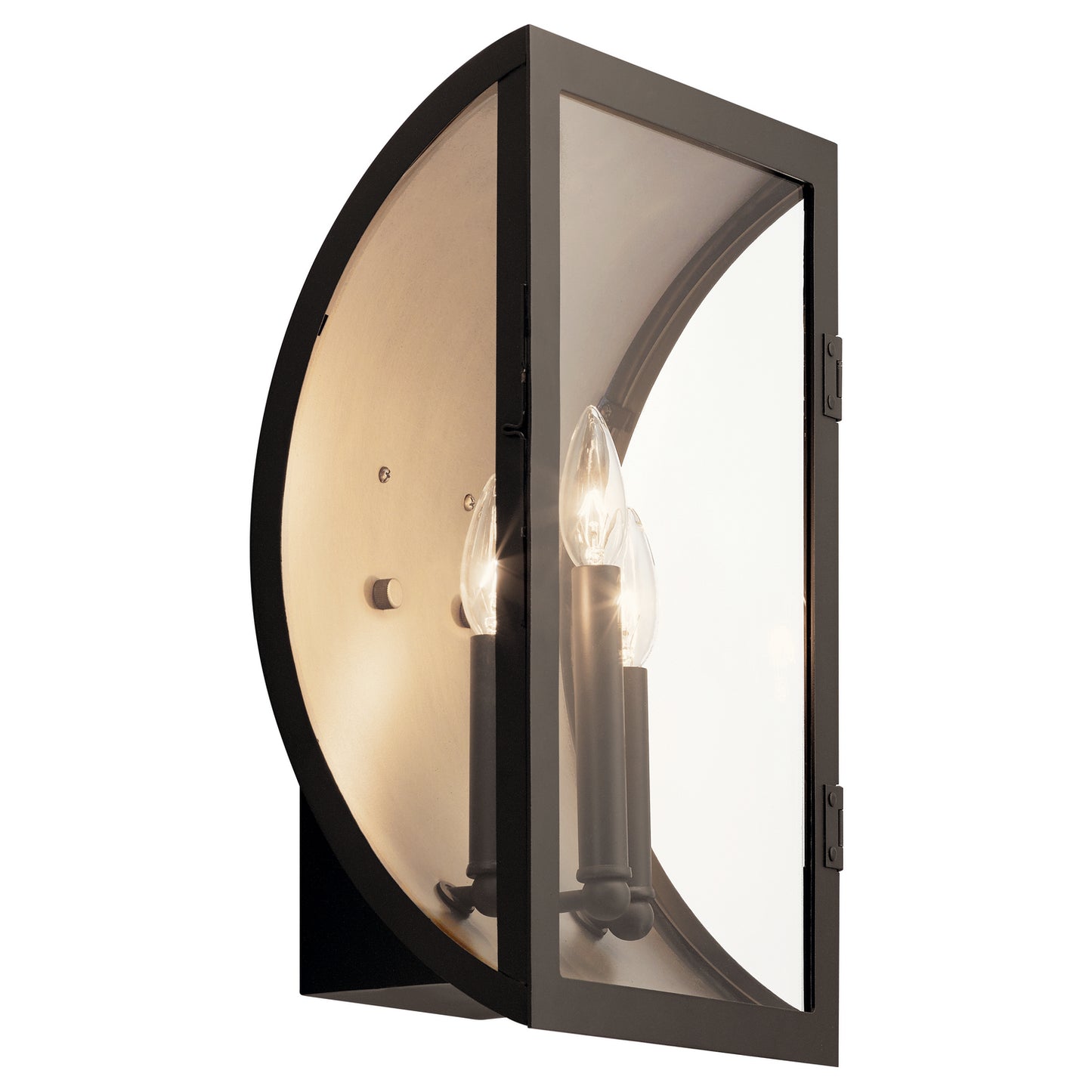KICHLER 49288OZ Narelle Three Light Outdoor Wall Mount Olde Bronze