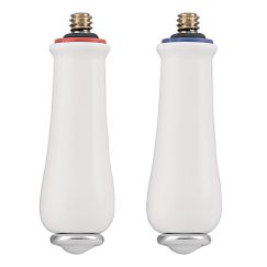 MOEN 97376 Monticello Replacement Handle Knob Insert In Porcelain/Chrome