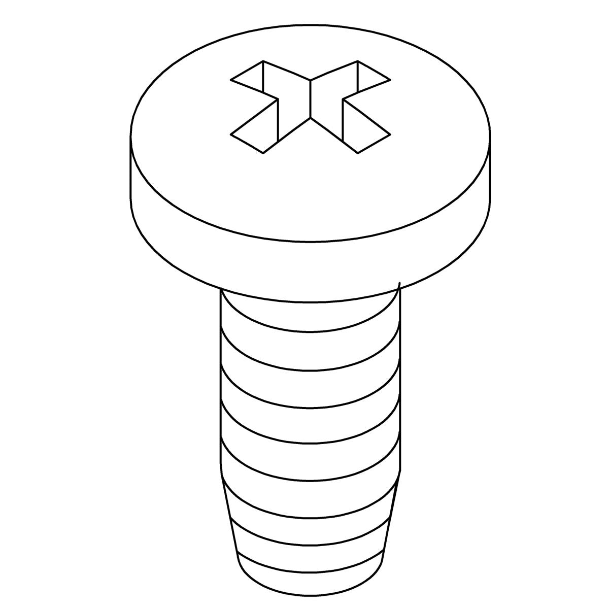 KOHLER K-97879 Screw,#8-32Unc-2A X .375