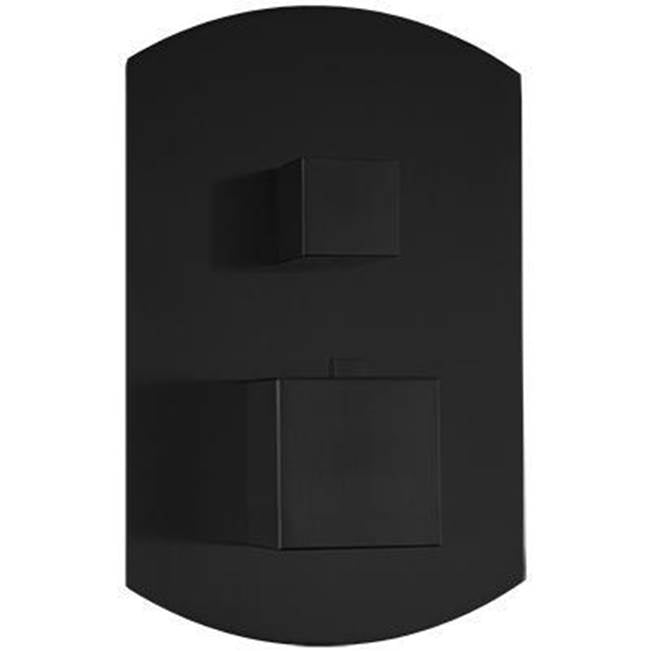 ARTOS F903B-55TKBK Transitional Thermostat with 3-Way Diverter and Off Position Trim Kit Matte Black