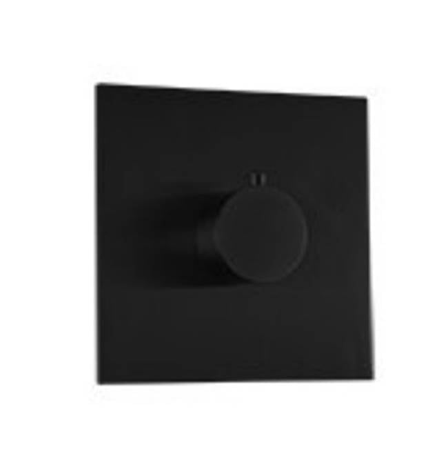 ARTOS F904A-9TKBK Square and Round Thermostat Trim Kit Matte Black