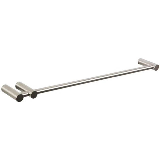 ARTOS LT12BN Loft 24" Double Post Towel Bar RND Brushed Nickel