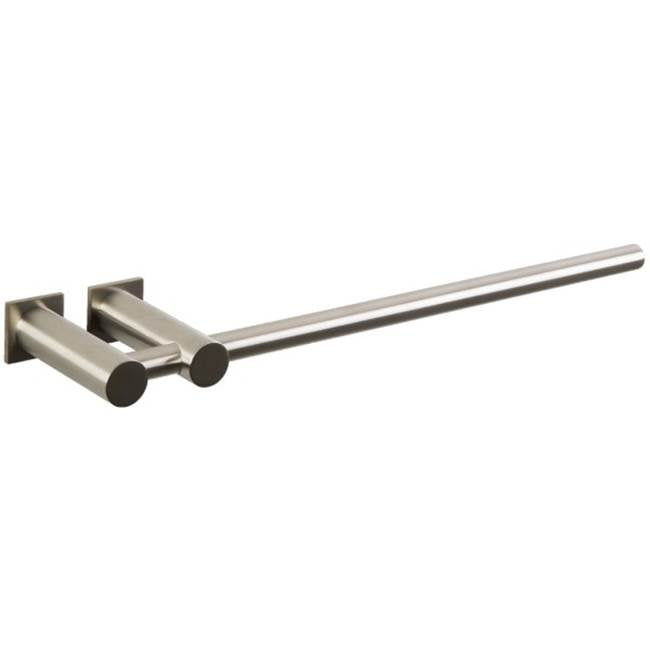 ARTOS LT22BN Loft 12" Towel Bar RND + SQU Escutcheon Brushed Nickel
