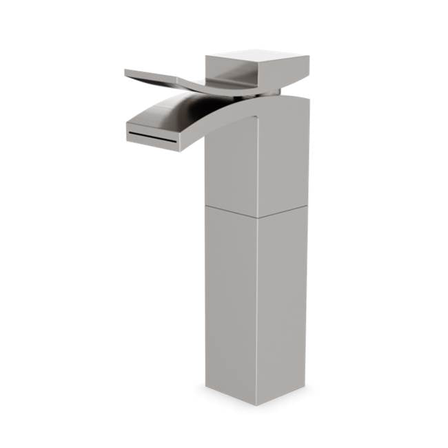 ARTOS F201-4BN Quarto Vessel Lav Faucet Front Flow Brushed Nickel