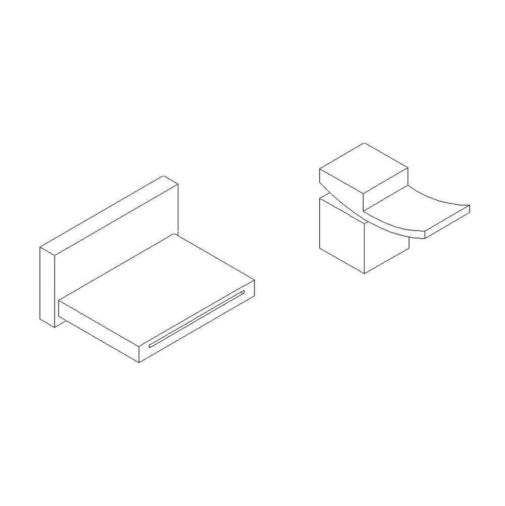 ARTOS F202-4CH Quarto In Wall Tub Spout with Deck Mount Control Chrome