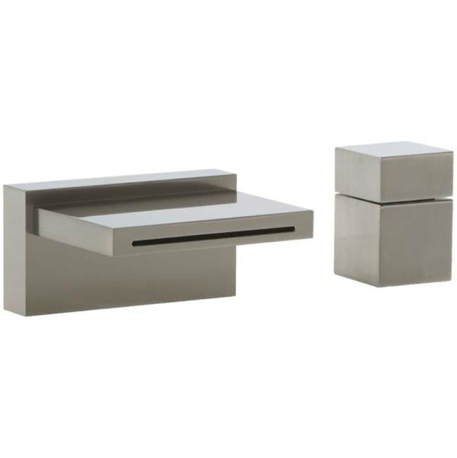 ARTOS F202-9BN Quarto Deck Mount Tub Filler and Cube Control Brushed Nickel
