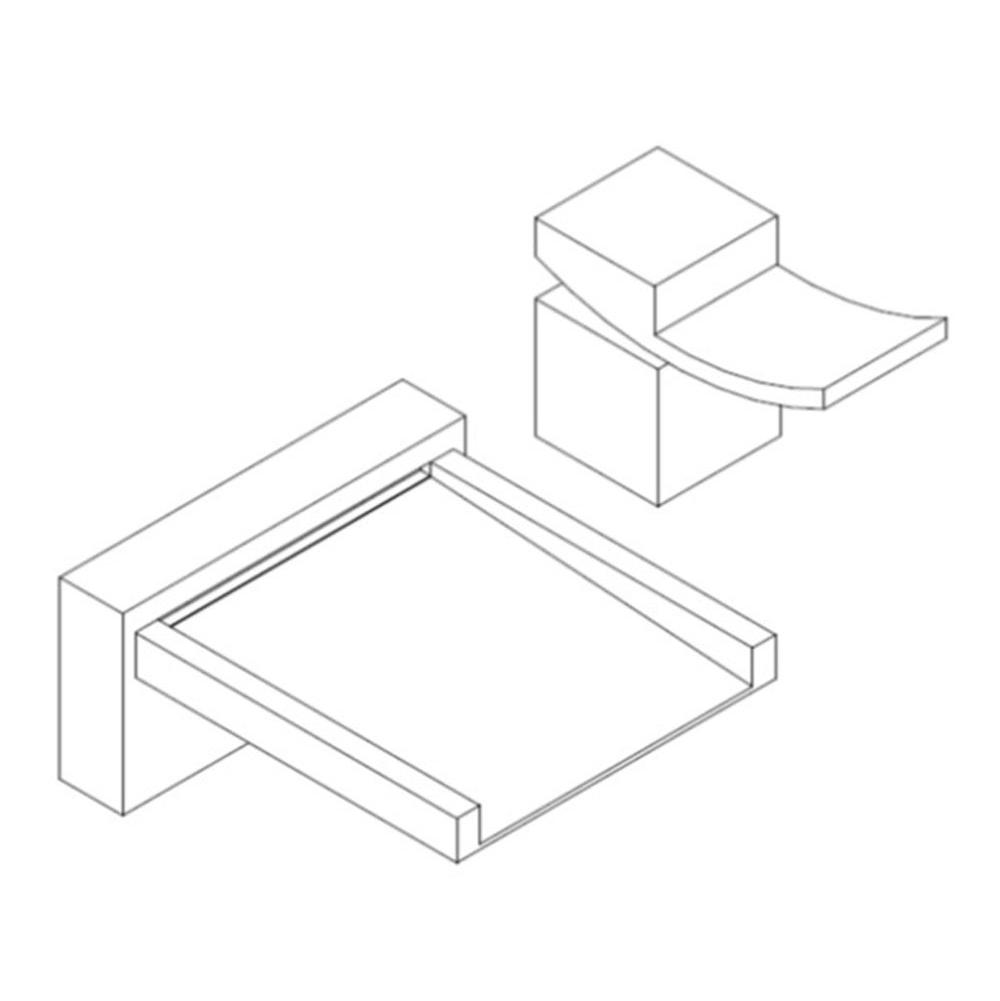 ARTOS F202ALT-3CH Quarto 2-Hole Deck Mount Open Chute Tub Filler with Lever Control Chrome