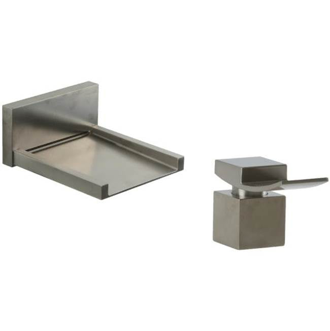 ARTOS F202ALT-4BN Quarto In Wall Open Chute Tub Filler with Deck Mount Lever Control Brushed Nickel