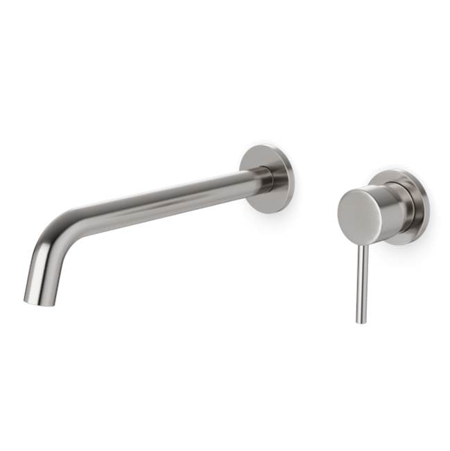 ARTOS F501-9-1BN Round In-Wall Single Handle Lavatory Faucet with Extended Spout Brushed Nickel