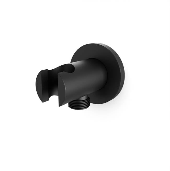 ARTOS F902-42BK Shower Wall Outlet and Holder with Round Escutcheon Black