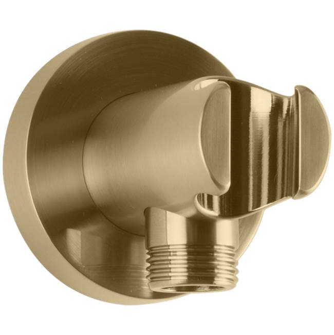 ARTOS F902-42SB Shower Wall Outlet and Holder with Round Escutcheon Satin Brass