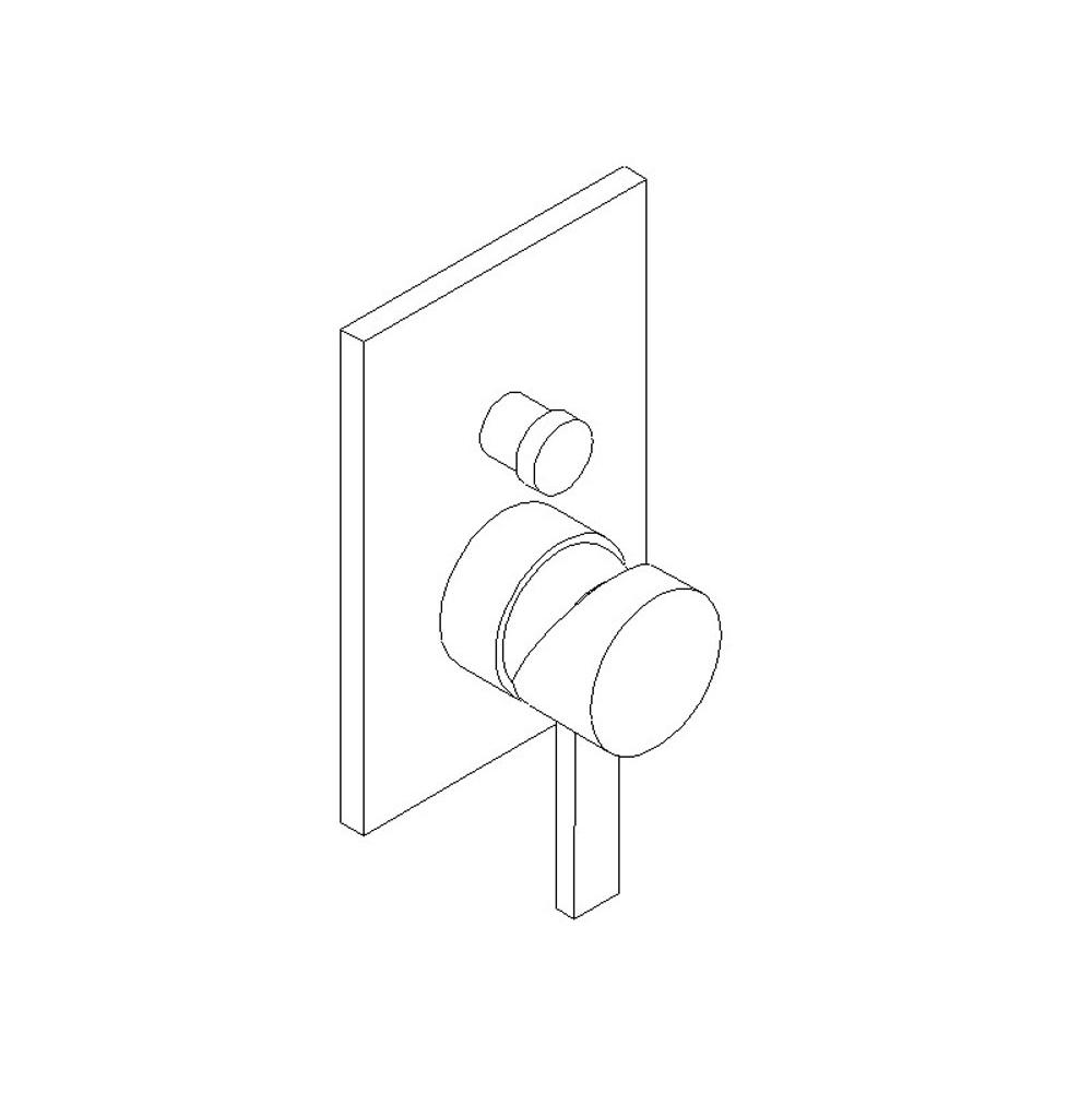 ARTOS F903-9TKCH Pressure Balance Mixer with diverter Trim Kit Chrome