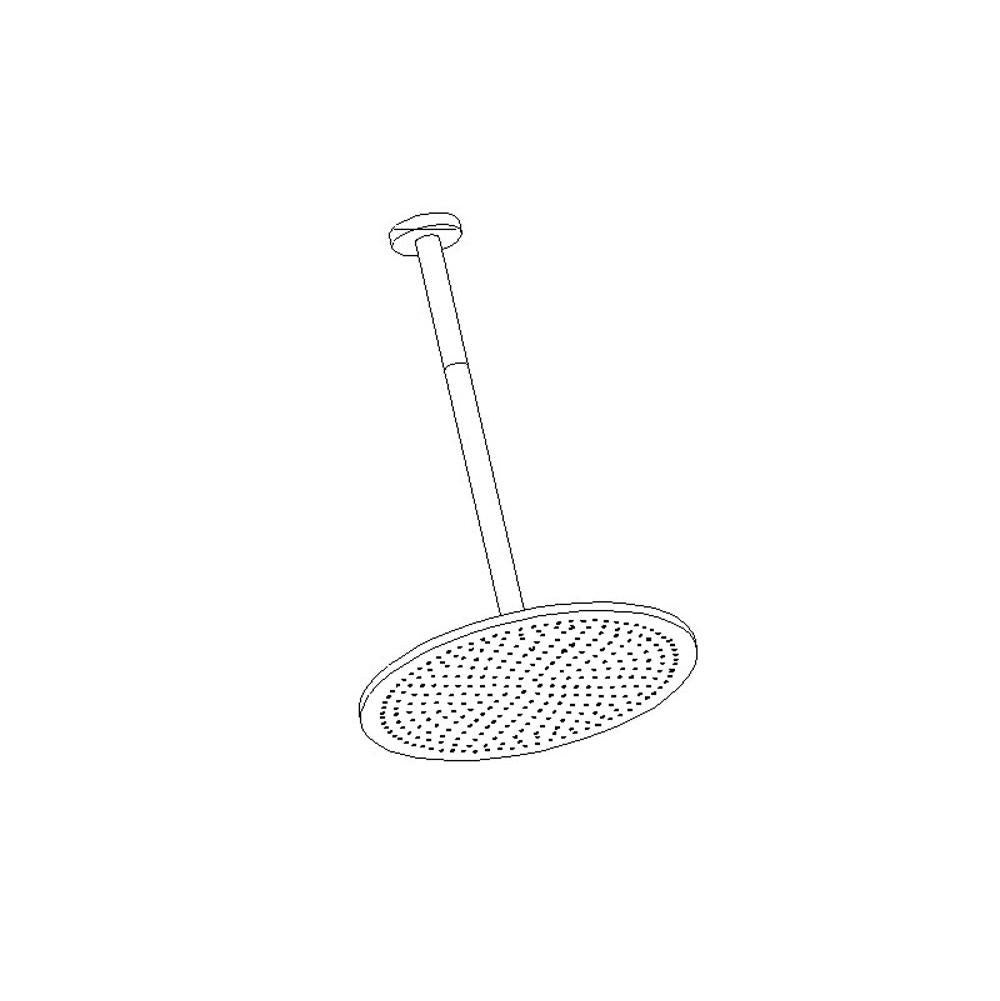 ARTOS F907-16/14CH Opera 12" Shower Rainhead Ceiling Mount, 14" Arm, Chrome