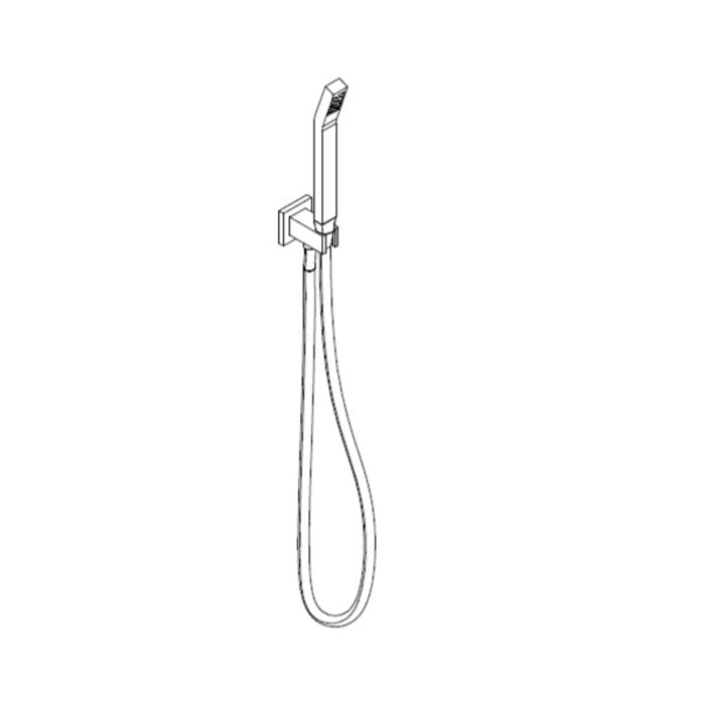ARTOS F907-26BN Milan Flexible Hose Shower Kit with Integrated Water Outlet, Brushed Nickel