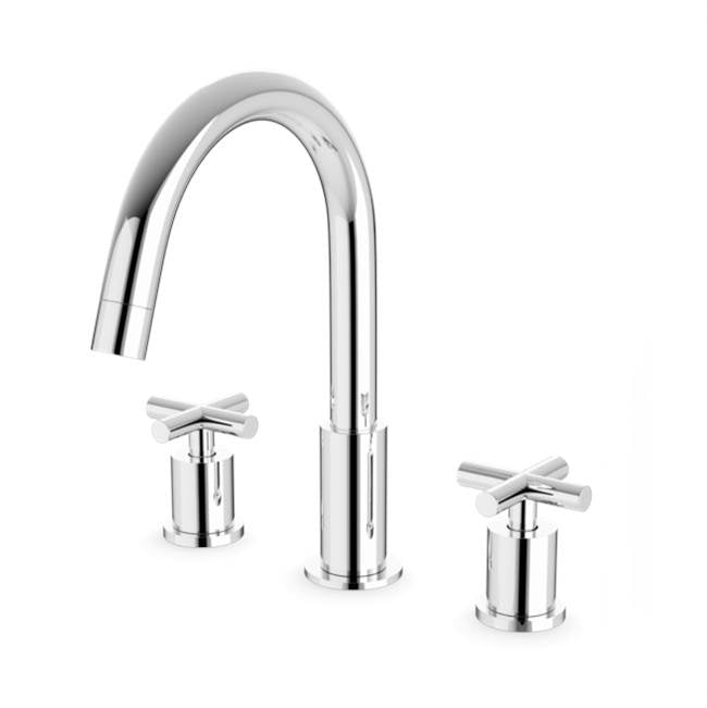 ARTOS FS315CH Round 8" Widespread Lavatory Faucet with Cross Handles Chrome