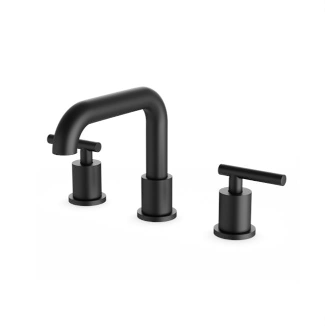 ARTOS FS316BK Round 8" Widespread Lavatory Faucet with Low Spout and Lever Handles Black