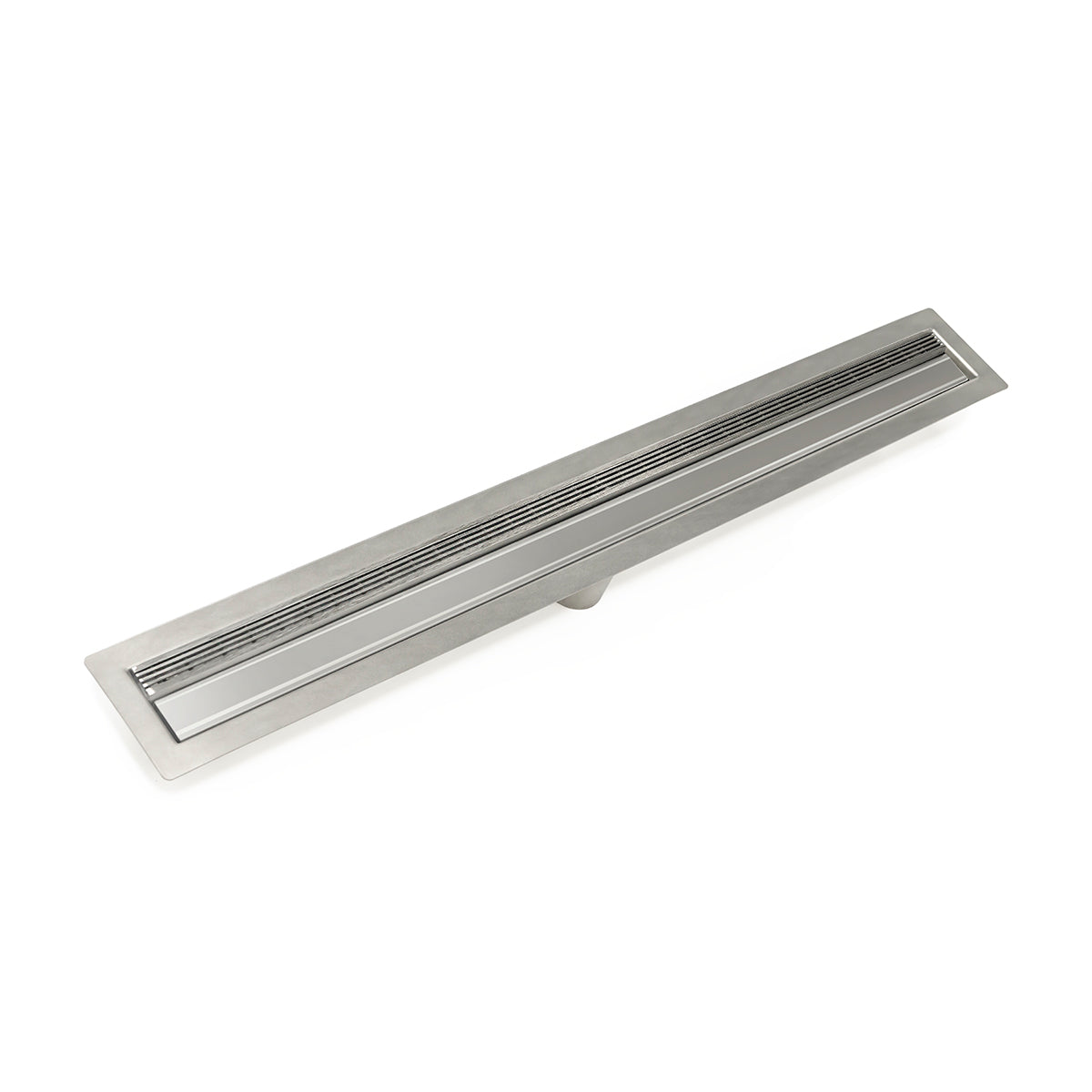 INFINITY DRAIN FFAS 3848 SS FFAS 38 48" FF Series Complete Kit with 1.5" Wedge Wire Grate in Satin Stainless