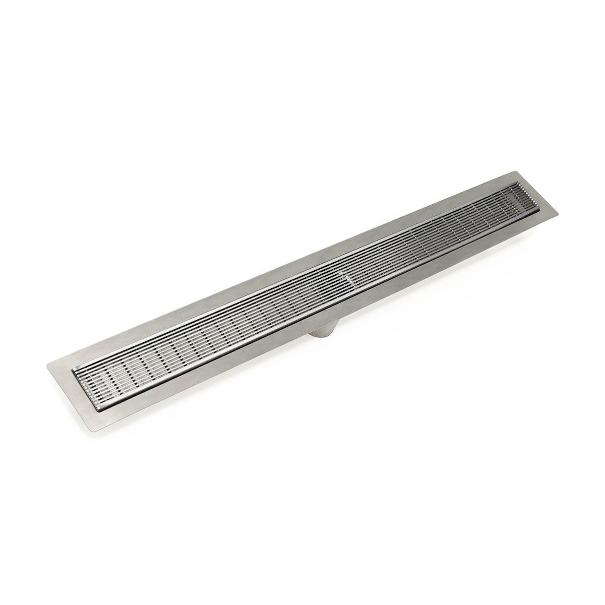 INFINITY DRAIN FFAS 6524 PS FFAS 65 24" FF Series Complete Kit with 2 1/2" Wedge Wire Grate in Polished Stainless
