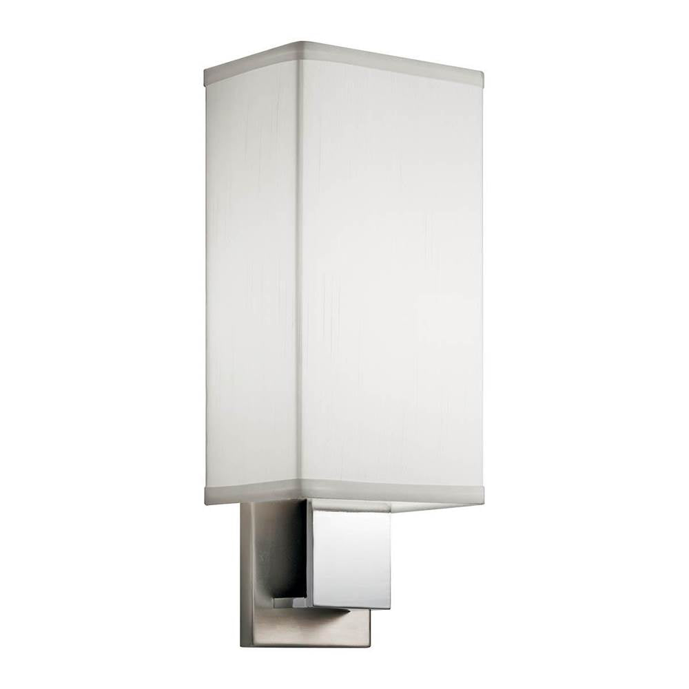 KICHLER 10438NCHLED 14.25" LED Wall Sconce Brushed Nickel & Polished Chrome