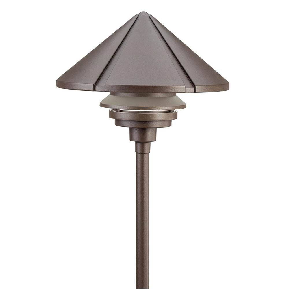 KICHLER 15211AZT Large One Tier 120V Path Light Textured Architectural Bronze