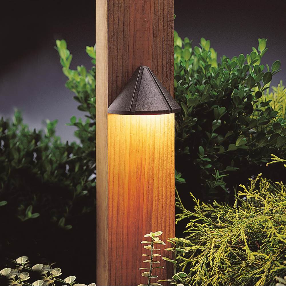 KICHLER 15765AZT30R 12V LED 3000K Mini Deck Light Textured Architectural Bronze