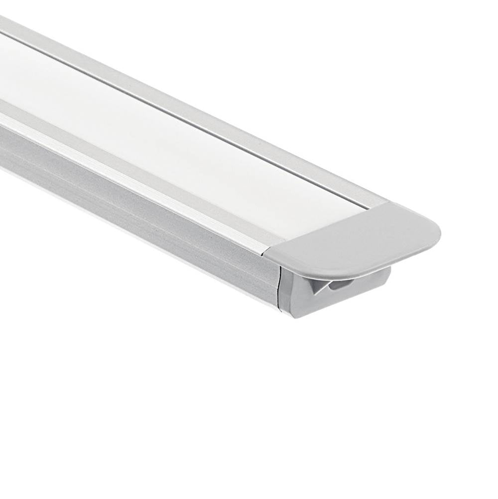 KICHLER 1TEK1STRC8SIL TE Standard Series 8' Kit Standard Depth Recessed Channel Silver